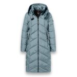 District Winter Padded Coat Arosa (Water-Repellent) Mineral Blue Ladies