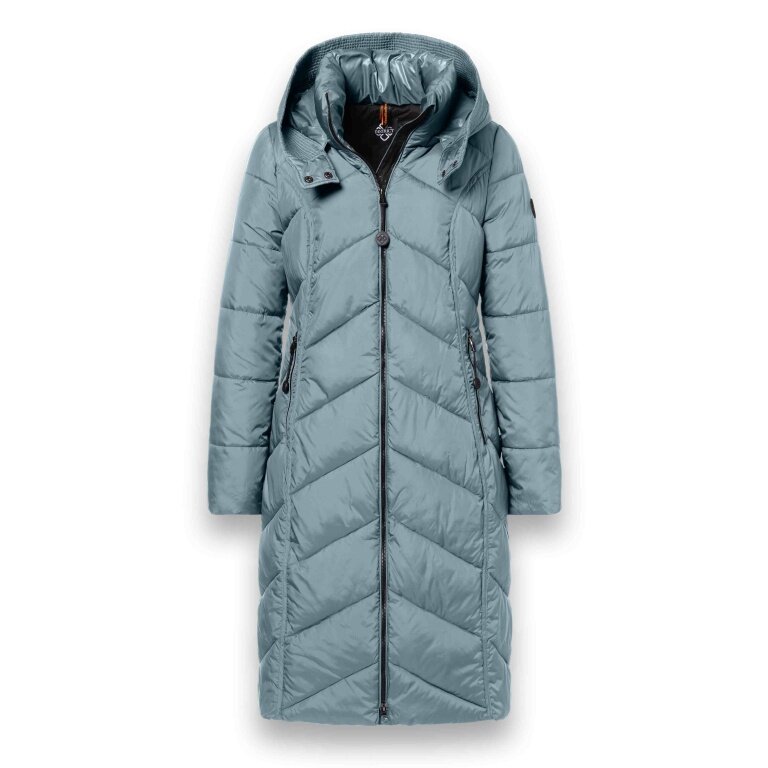 District Winter Padded Coat Arosa (Water-Repellent) Mineral Blue Ladies