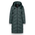 District Winter Padded Coat Arosa (Water-Repellent) Dark Green Ladies