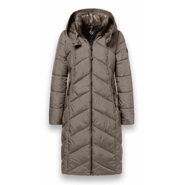 District Winter Padded Coat Arosa (Water-Repellent) Olive Green Ladies