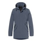District winter jacket winter with hood (parka, windproof, warm) airforce blue men's