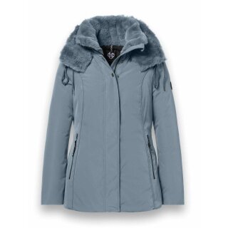District Winter Jacket Eclipse with Hood (Coat, Windproof, Water-Repellent) Mineral Blue Ladies