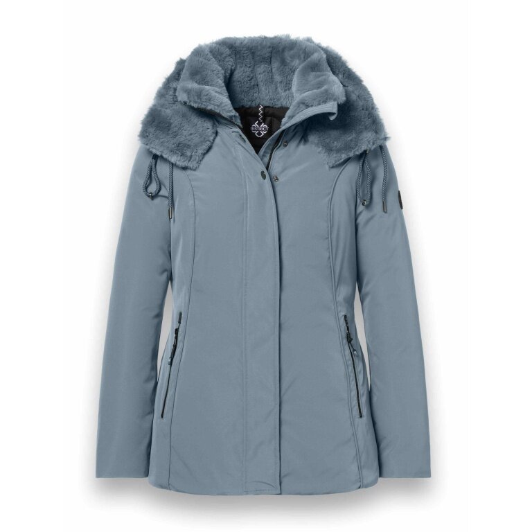 District Winter Jacket Eclipse with Hood (Coat, Windproof, Water-Repellent) Mineral Blue Ladies