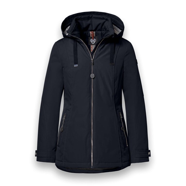 District Winter Jacket Ischgl (with hood, water-repellent) navy blue ladies