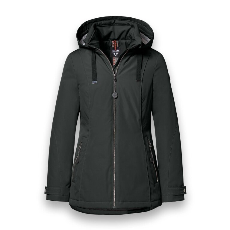 District Winter Jacket Ischgl (with hood, water-repellent) black ladies
