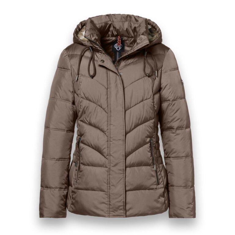 District Montana Winter Jacket (with hood, lined, water-repellent) brown ladies