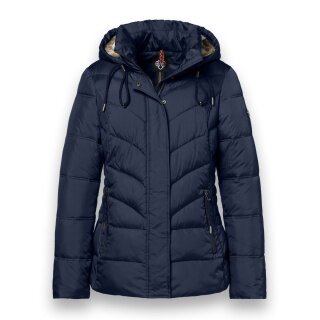 District Winter Jacket Montana (with hood, lined, water-repellent) navy blue ladies