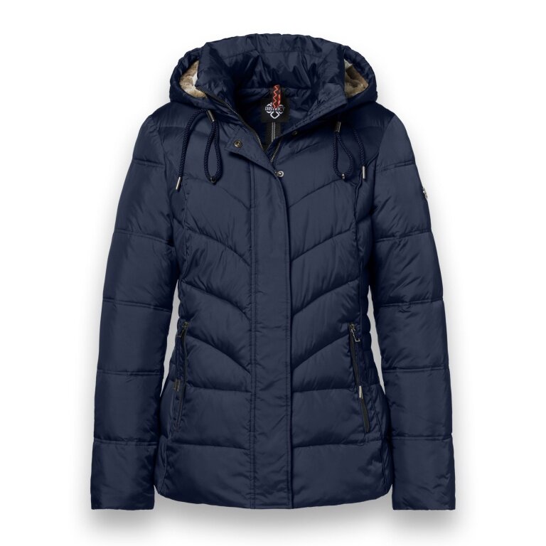District Winter Jacket Montana (with hood, lined, water-repellent) navy blue ladies