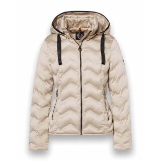 District Winter Jacket Snowbird (with hood, water-repellent) cream ladies
