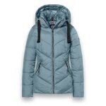 District Winter Jacket Val Thorens (with hood, water-repellent) light blue ladies