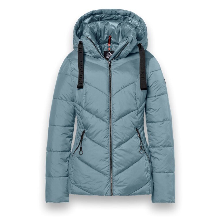 District Winter Jacket Val Thorens (with hood, water-repellent) light blue ladies
