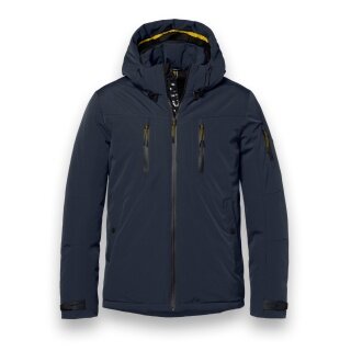 District Winter Jacket Wedge with Hood (warm, water-repellent) navy blue men's