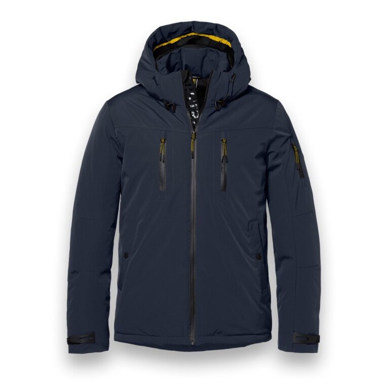 District Winter Jacket Wedge with Hood (warm, water-repellent) navy blue men's