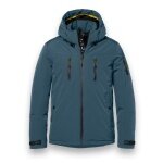District Winter Jacket Wedge with Hood (warm, water-repellent) steel blue men's