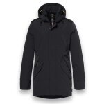 District winter jacket winter with hood (parka, windproof, warm) black men's