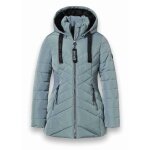 District winter jacket workout with hood (coat, water-repellent) mineral blue ladies