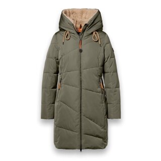 District Winter Coat Courchevel (with hood, water-repellent, windproof) olive green ladies