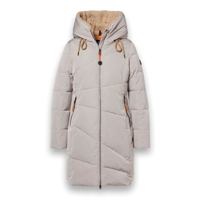District Winter Coat Courchevel (with hood, water-repellent, windproof) beige ladies