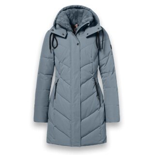 District Winter Coat Zodiac (with hood, warm, water-repellent) mineral blue ladies