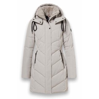 District Winter Coat Zodiac (with hood, warm, water-repellent) beige ladies