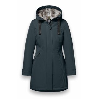 District Winter Coat Parkcity (warm, windproof, water-repellent) dark green ladies