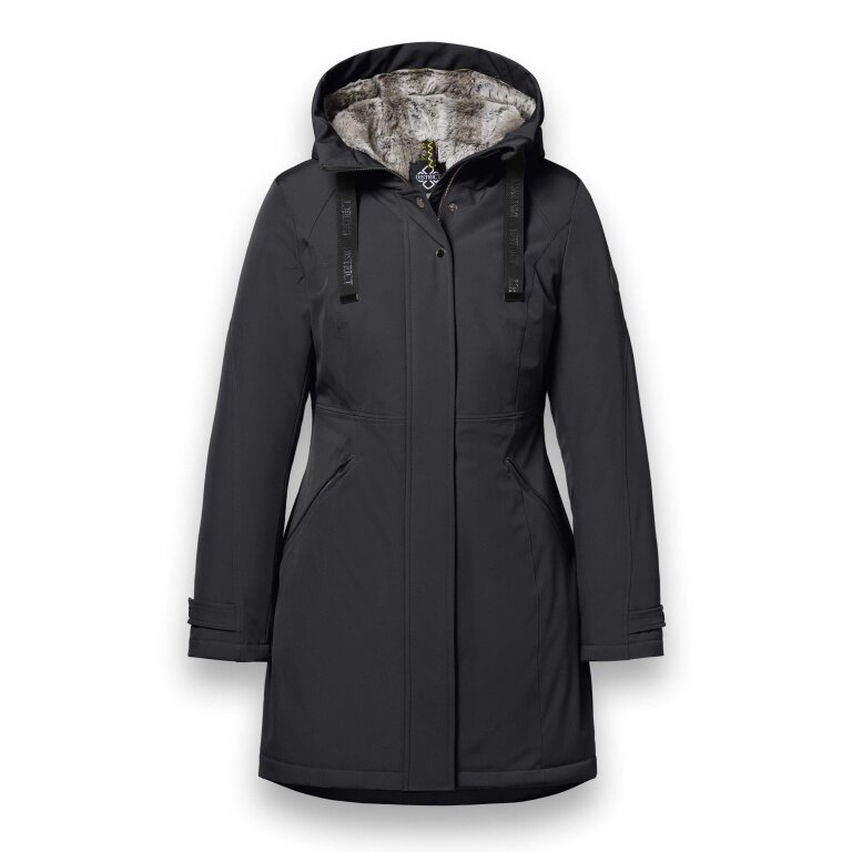 District Winter Coat Parkcity (warm, windproof, water-repellent) black ladies