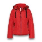 District Transition Jacket Bluebell (with hood, water-repellent) red ladies