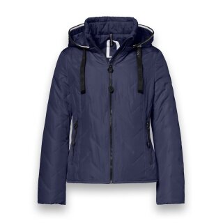 District Transition Jacket Bluebell (with hood, water-repellent) dark blue ladies