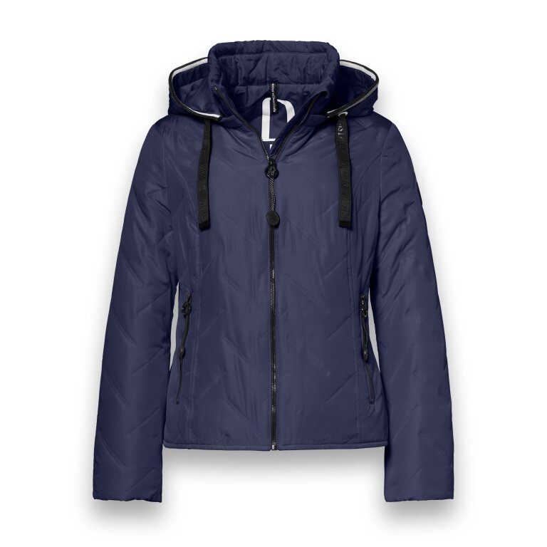 District Transition Jacket Bluebell (with hood, water-repellent) dark blue ladies