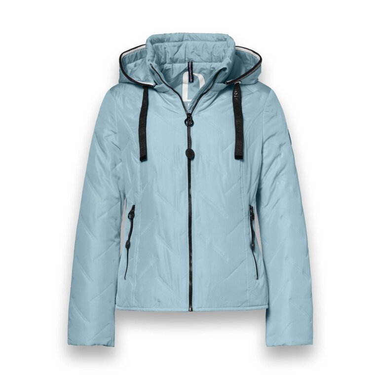 District Transition Jacket Bluebell (with hood, water-repellent) aquamarine ladies