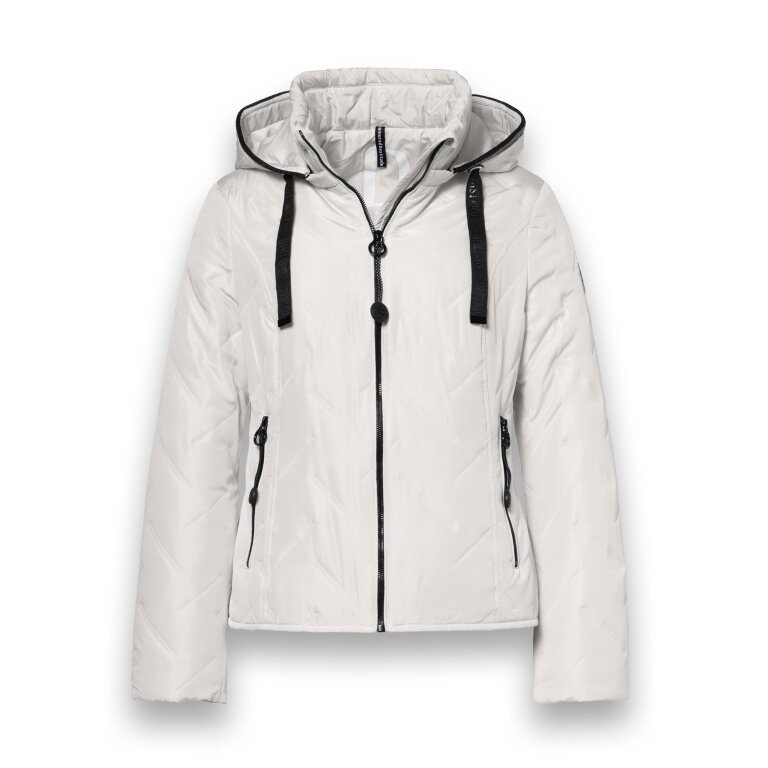 District Transition Jacket Bluebell (with hood, water-repellent) offwhite Ladies