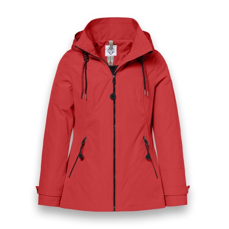 District Transition Jacket Cosmos (with hood, water-repellent) red ladies