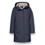 District Transition Jacket Dandelion (Parka, with hood, water-repellent) dark blue ladies