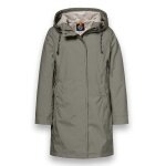 District Transition Jacket Dandelion (Parka, with hood, water-repellent) olive green ladies