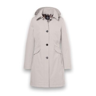 District transitional jacket (parka) Lotus with hood sand brown ladies