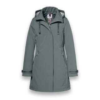 District Transition Jacket Poppy (Parka, with hood, water-repellent) green ladies