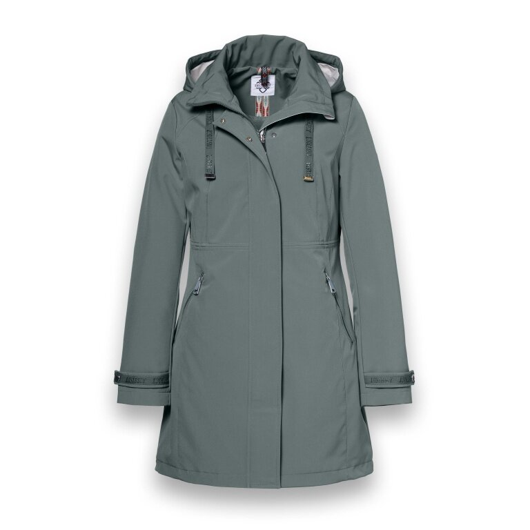 District Transition Jacket Poppy (Parka, with hood, water-repellent) green ladies
