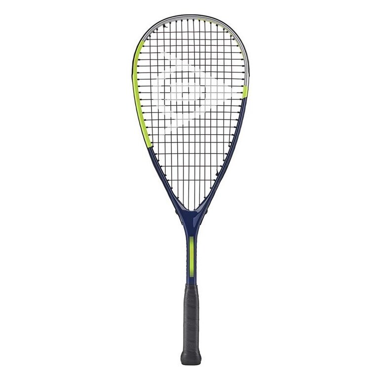 Dunlop Junior Squash Racket Tristorm JR 25 (160g/head heavy) blue/grey/yellow - strung -