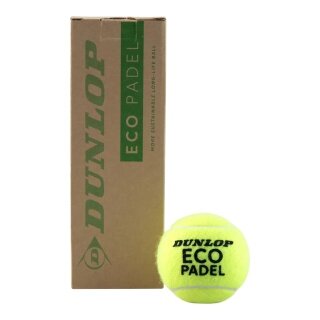 Dunlop Eco Padel Balls 3-Pack