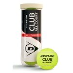 Dunlop Tennis Balls Club Allcourt Pack of 3