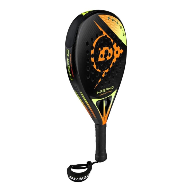 Dunlop Padel Racket Inferno Carbon Extreme 365g/Hybrid black/orange/yellow