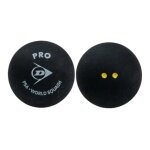 Dunlop Squashball Pro (2 yellow dots, speed very slow) black - 1 ball
