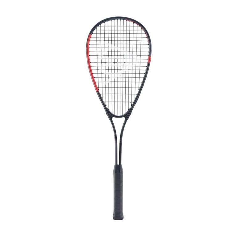 Dunlop Squash Racket Hire (165g/balanced/beginner) black/red - strung -