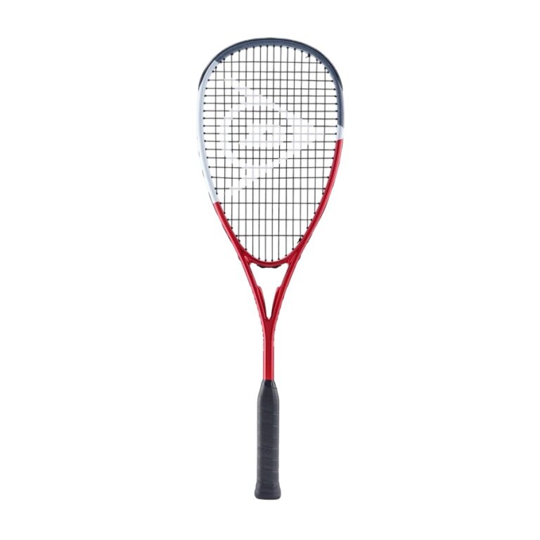 Dunlop Squash Racket Tristorm Elite 140g/balanced 2025 red/grey/white - strung -