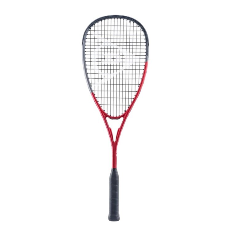 Dunlop Squash Racket Tristorm Graphite 145g/head-heavy 2025 red/grey - strung -