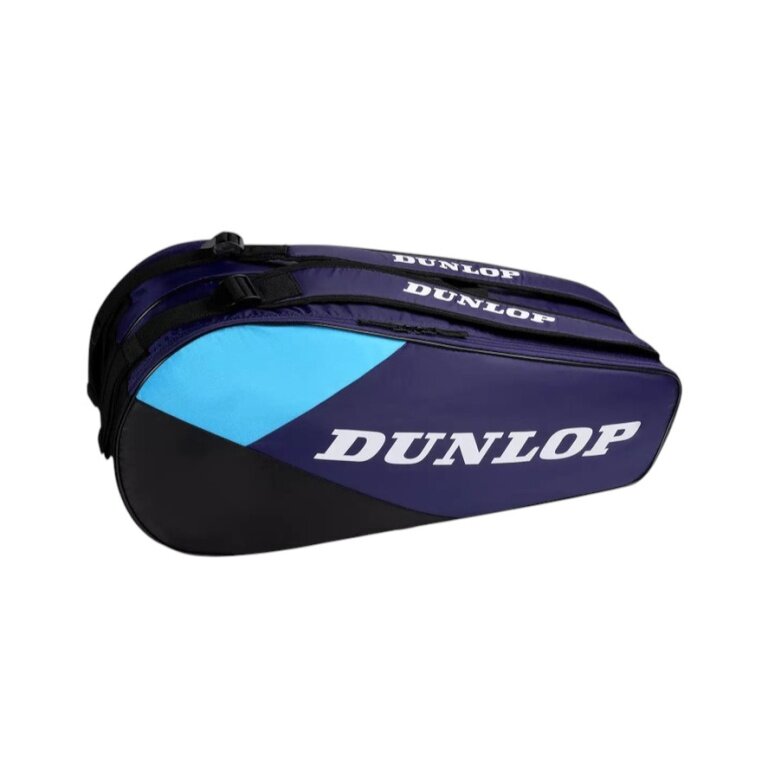 Dunlop Tennis Racket Bag FX Club (Racket Bag, 2 Main Compartments) 2026 Purple/Black 6-Pack