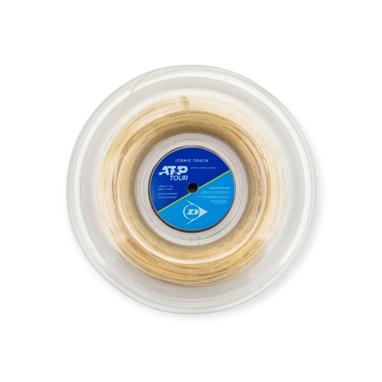 Dunlop Tennis String Iconic Touch (Extra Comfort) natural 200m Roll