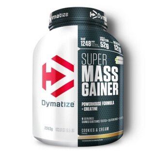 Dymatize Super Mass Gainer Powder Cookies and Cream 2943g Tub
