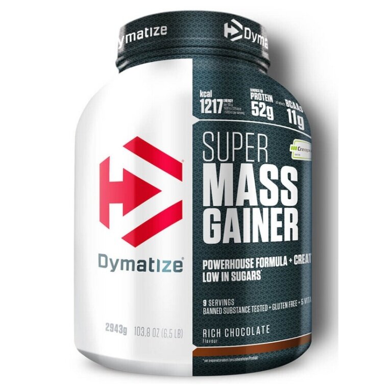 Dymatize Super Mass Gainer Powder Rich Chocolate 2943g Tub