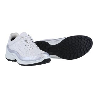 ECCO Biom Energi WP Sneakers (Premium Leather, Waterproof) white/silver ladies